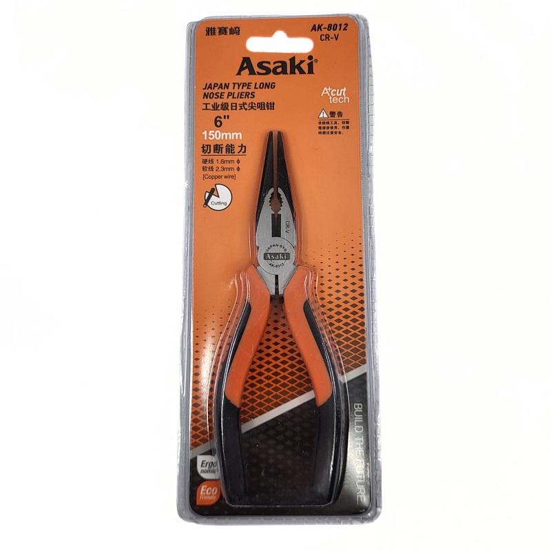 Pince a bec fin 6 " (150mm) Asaki