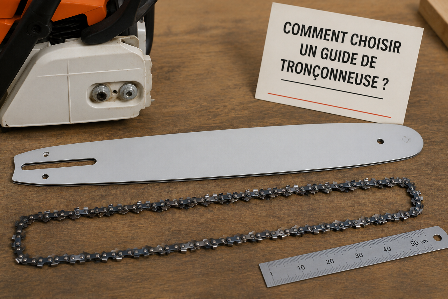 Comment choisir un guide de tronçonneuse