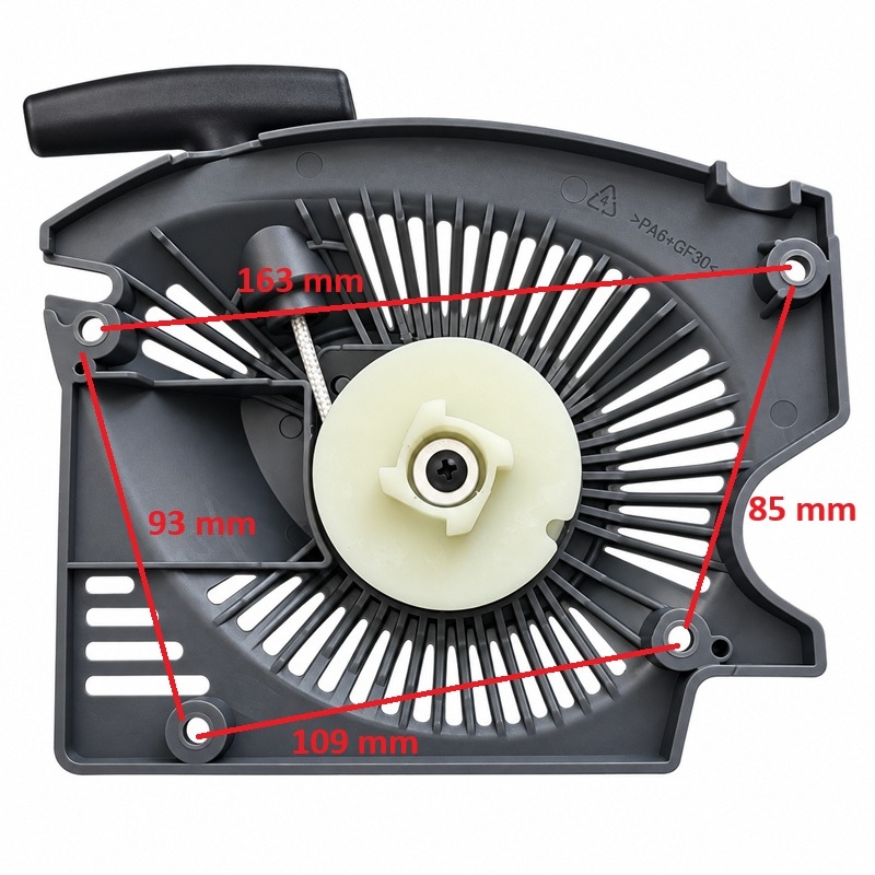 Lanceur tronçonneuse Hyundai HTRT45 HTR46 TRT4645 Racing RAC56ORG – 07011491H entraxe